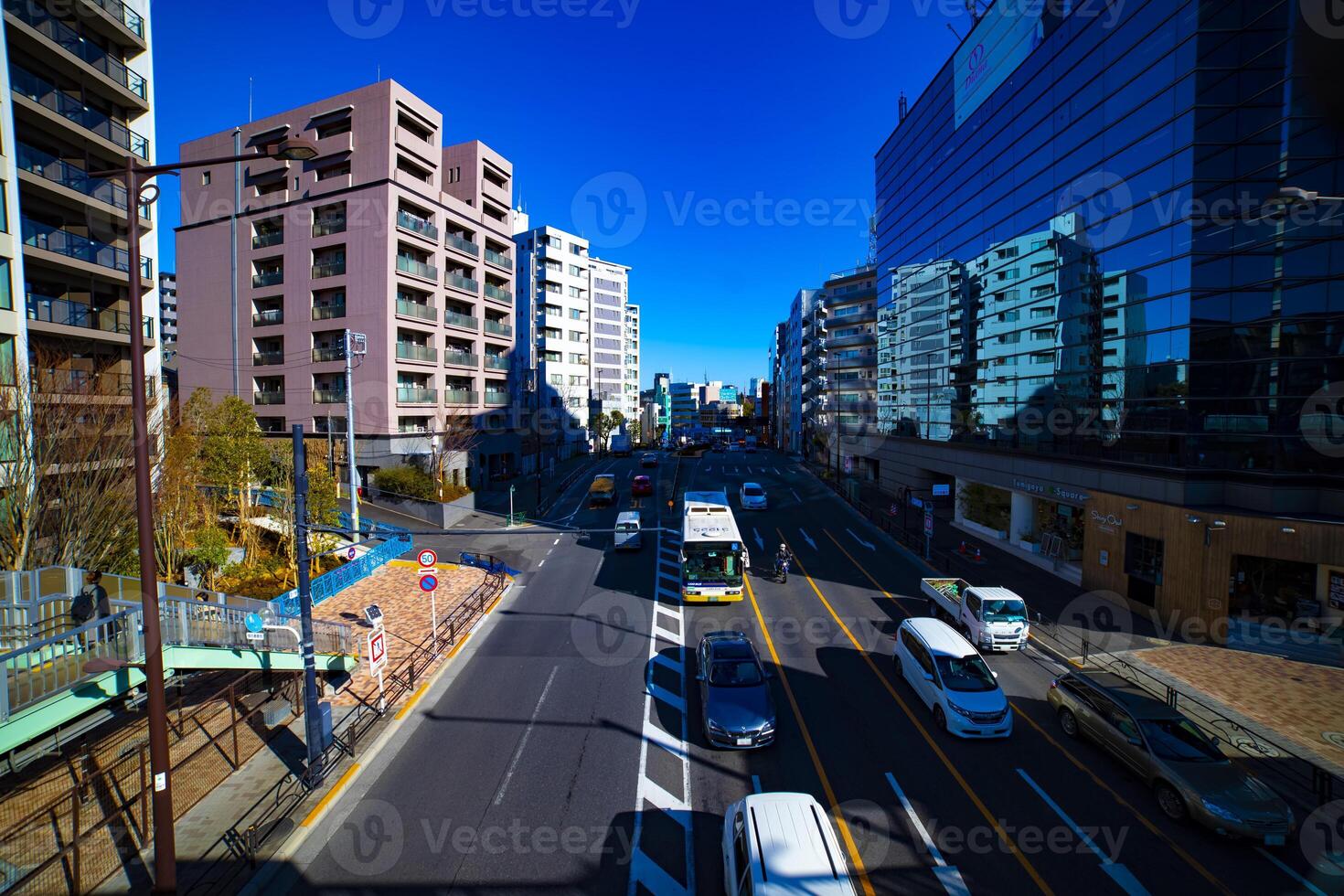 City street at the downtown in Tokyo daytime photo