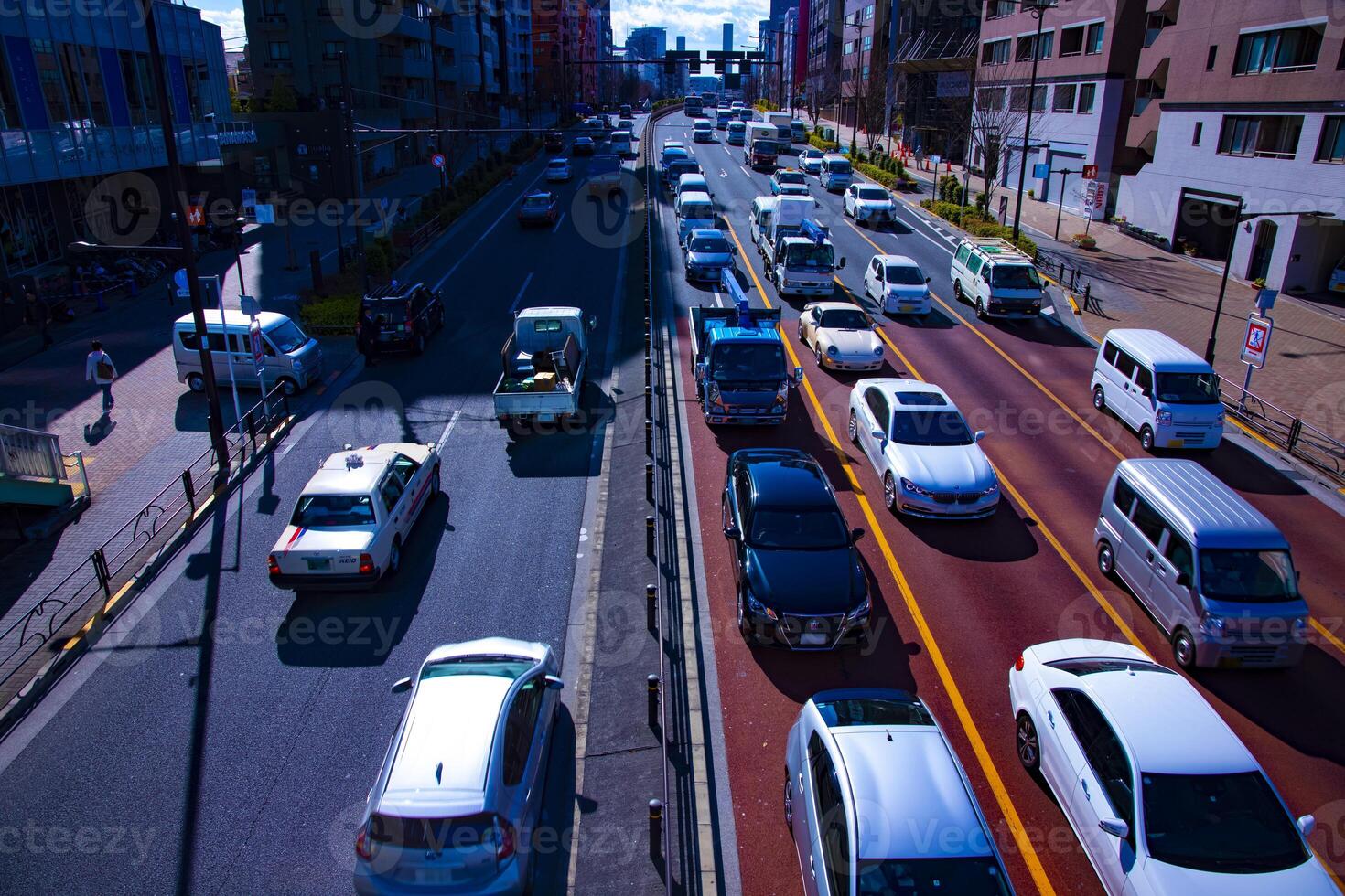 City street at the downtown in Tokyo daytime photo