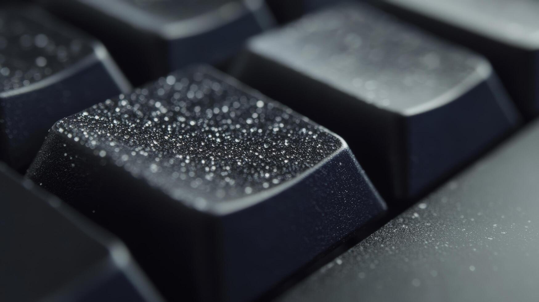 Close-up of a Dusty Keyboard. photo
