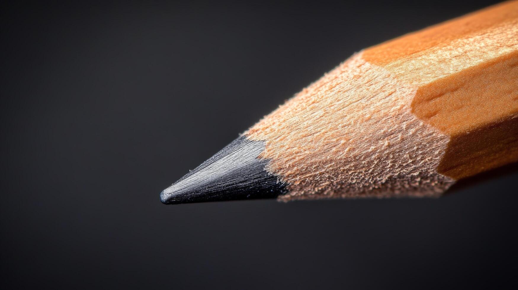 Close-up of a Sharpened Pencil. photo