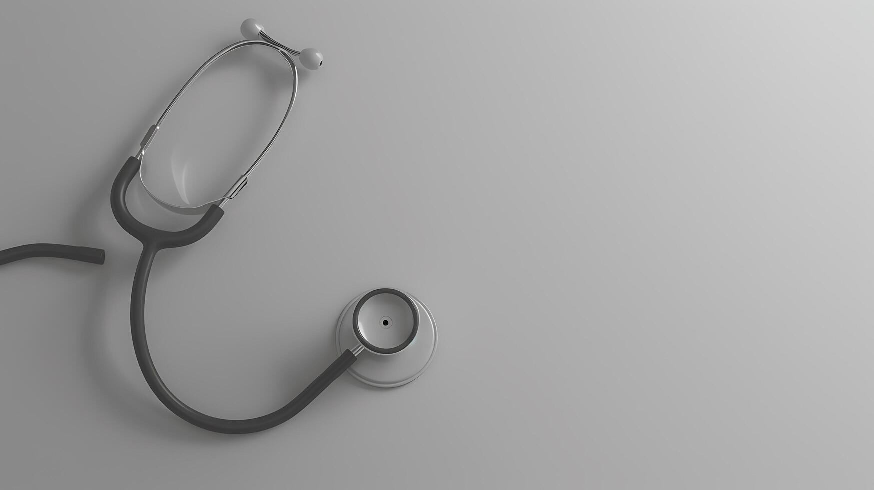 High-Quality Stethoscope Isolated on Clean Background, Perfect for Medical, Health, and Wellness Themes in Stock Photography Collection photo