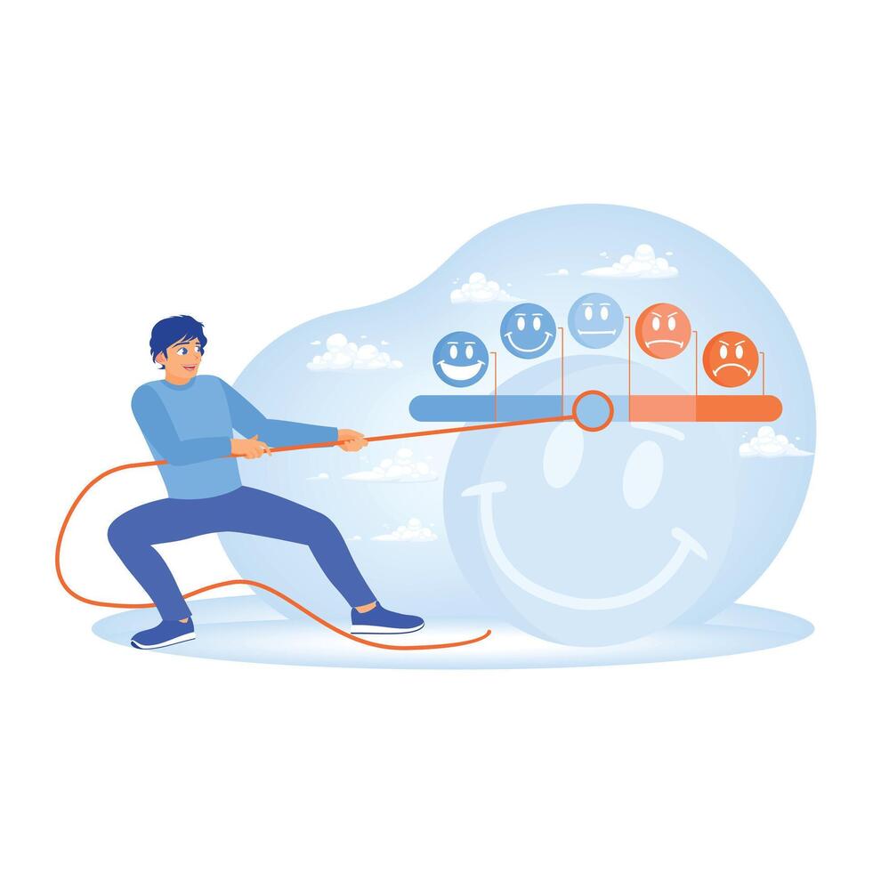 Customer feedback provides ratings based on experience or quality of products and services. vector