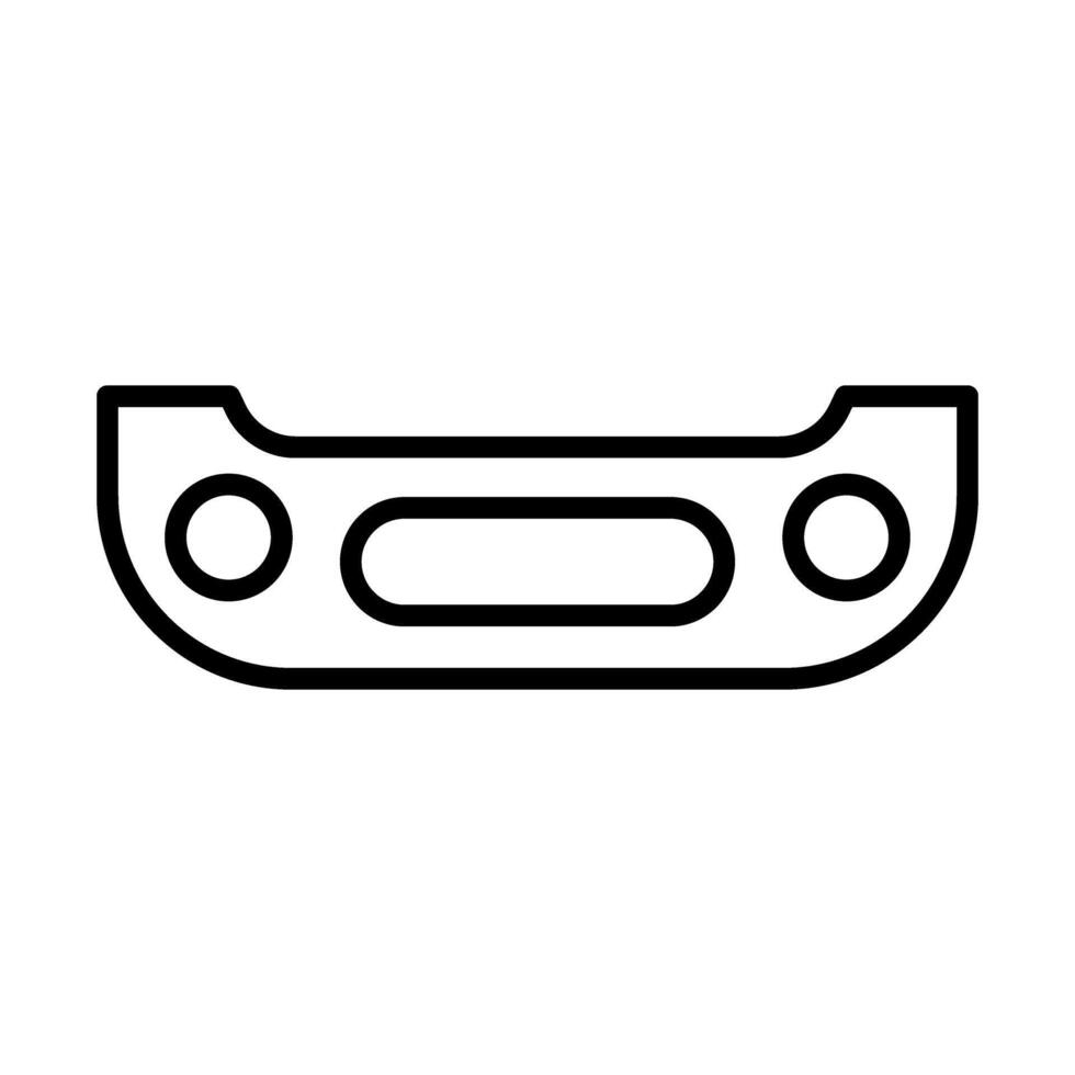 Bumper Line Icon Design vector