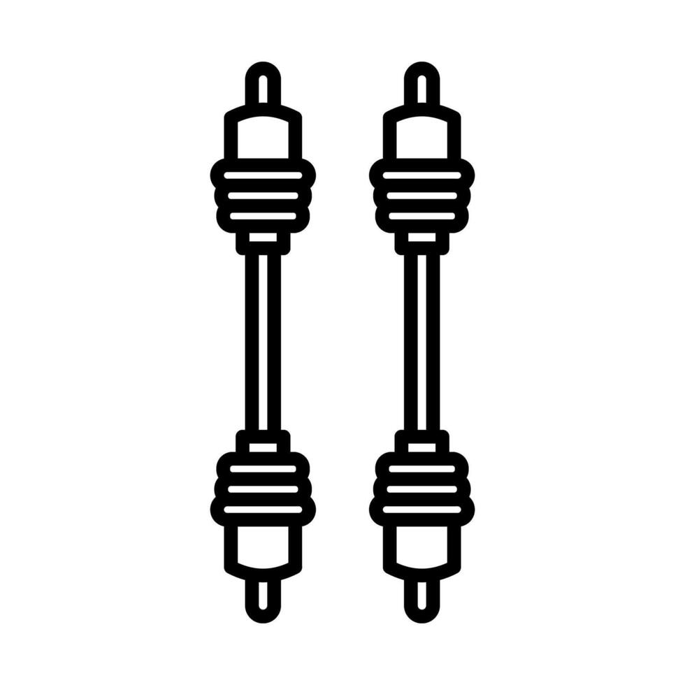 Drive Shaft Line Icon Design vector