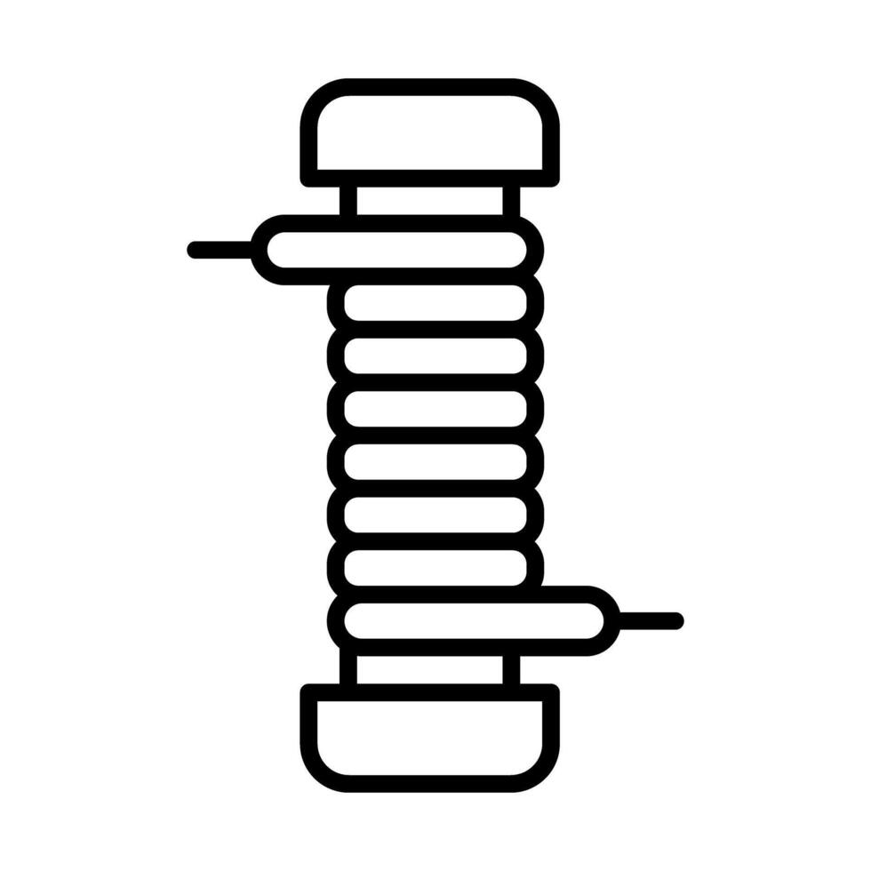 Ignition Coil Line Icon Design vector