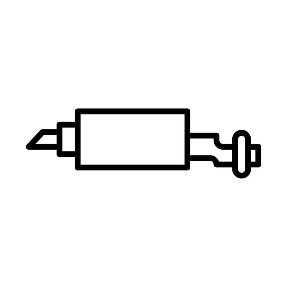 Exhaust System Line Icon Design vector
