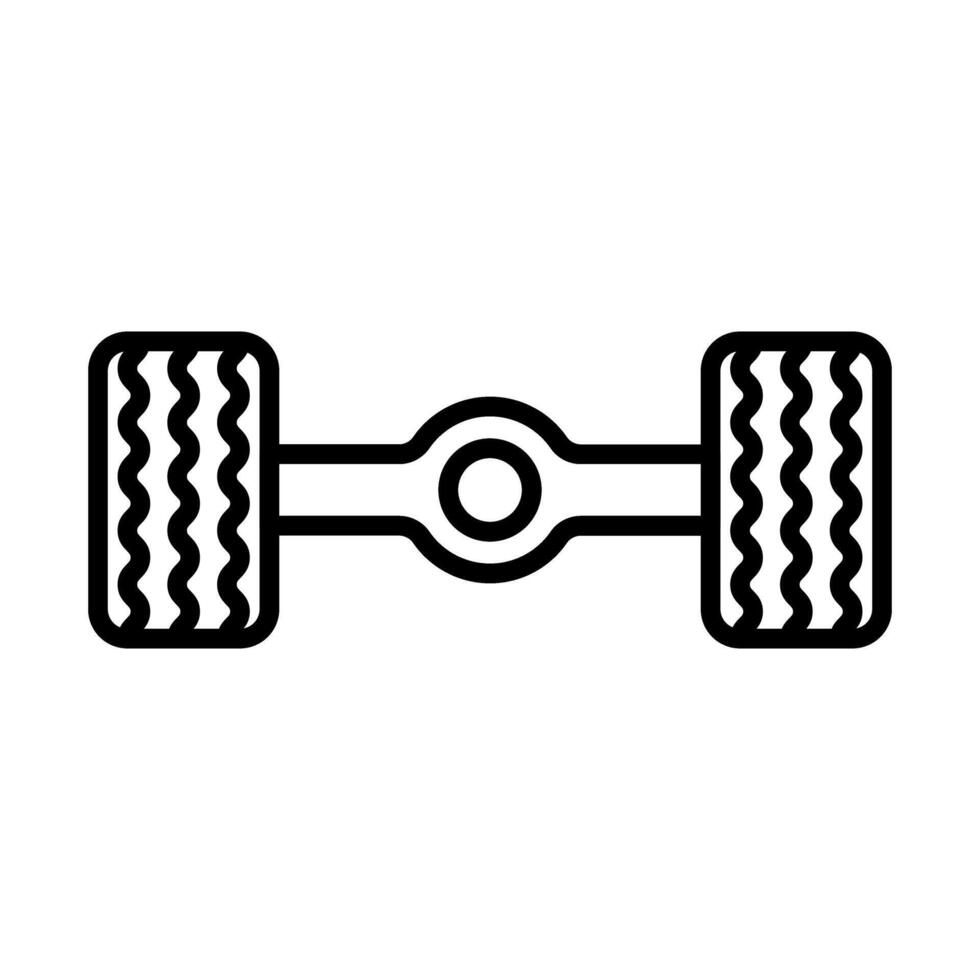 Axle Line Icon Design vector
