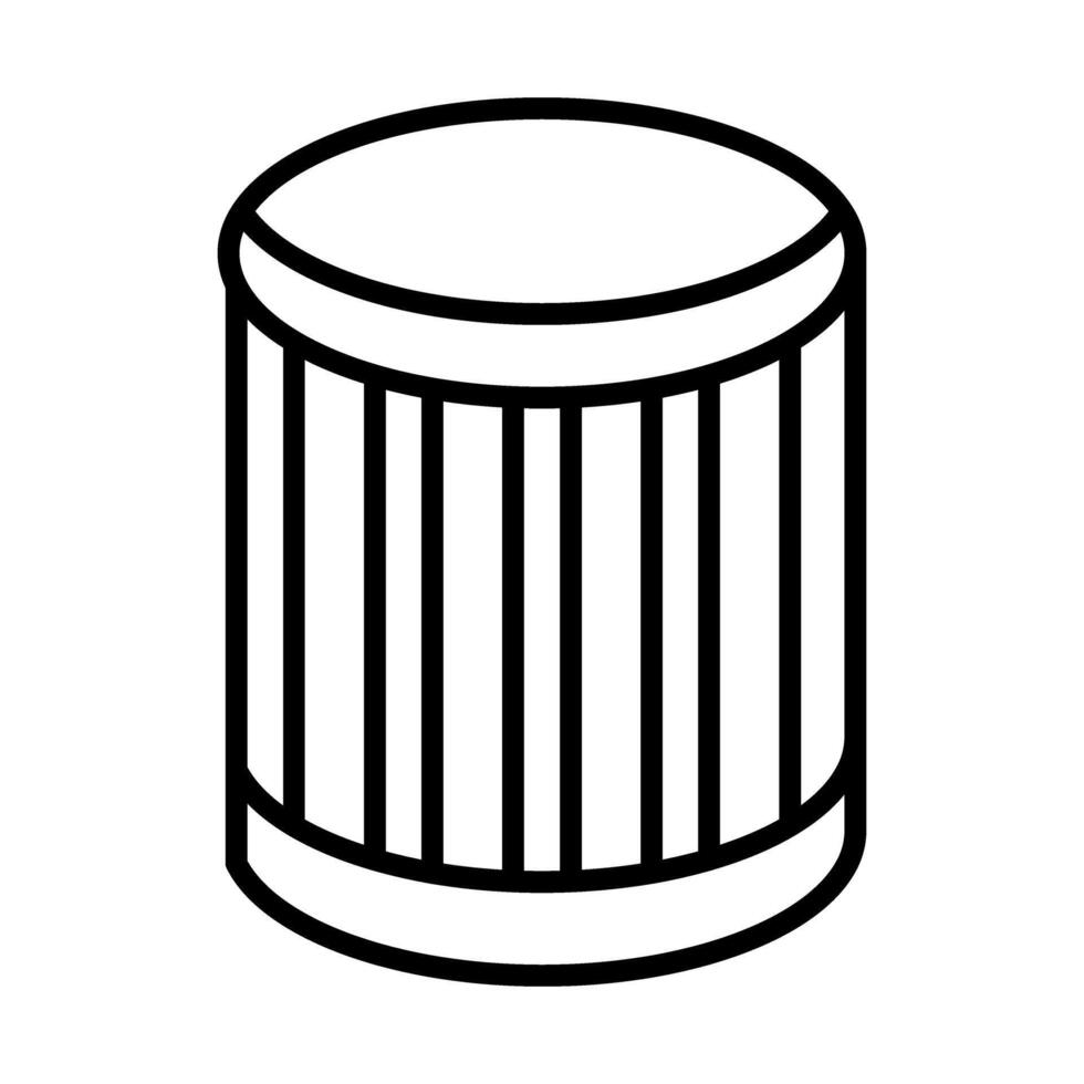 Oil Filter black Line Icon Design vector