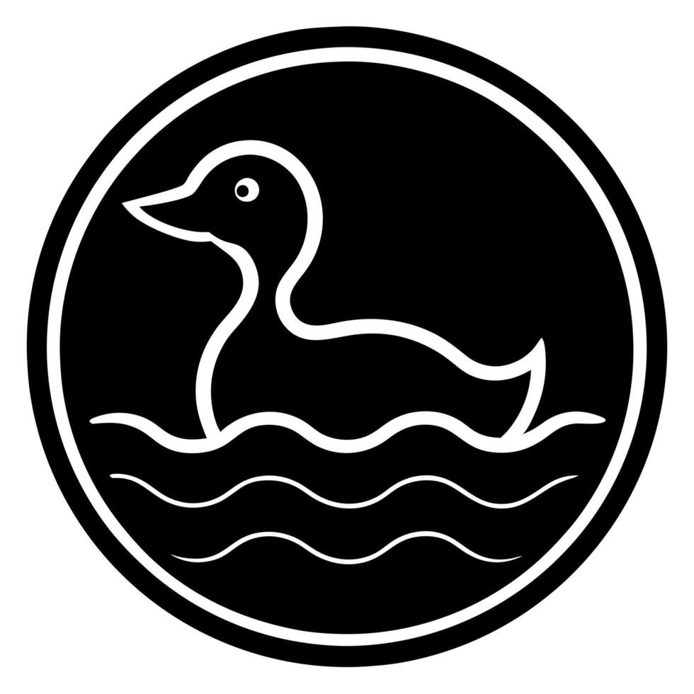Duck Icon Logo Illustration Branding and Design vector