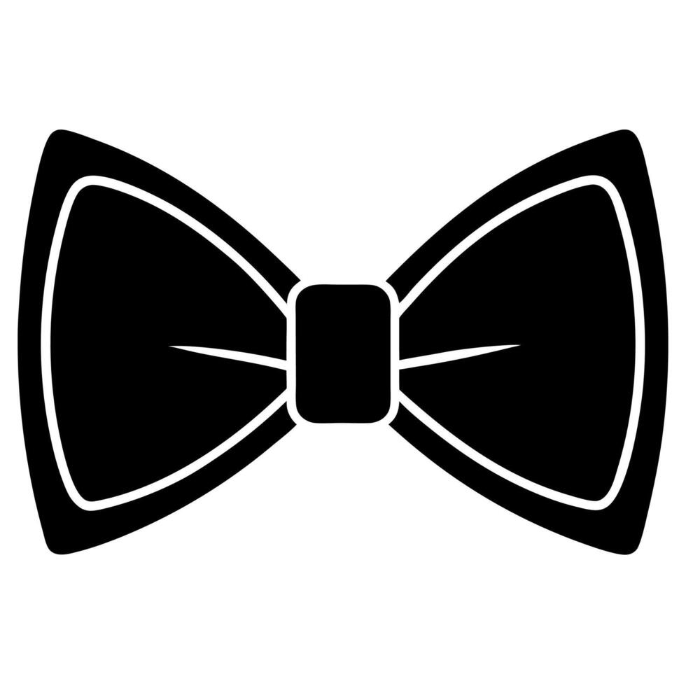 Elegant Bow Silhouette for Digital Artwork vector