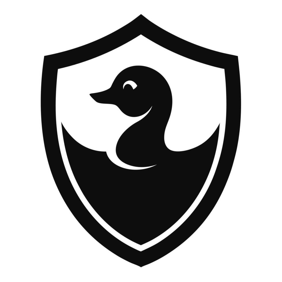 Duck Icon Logo Design Bird for Branding vector