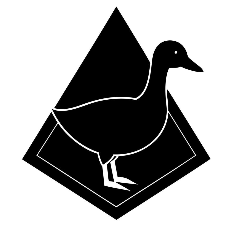 Duck Icon Logo Bird Graphic for Branding vector