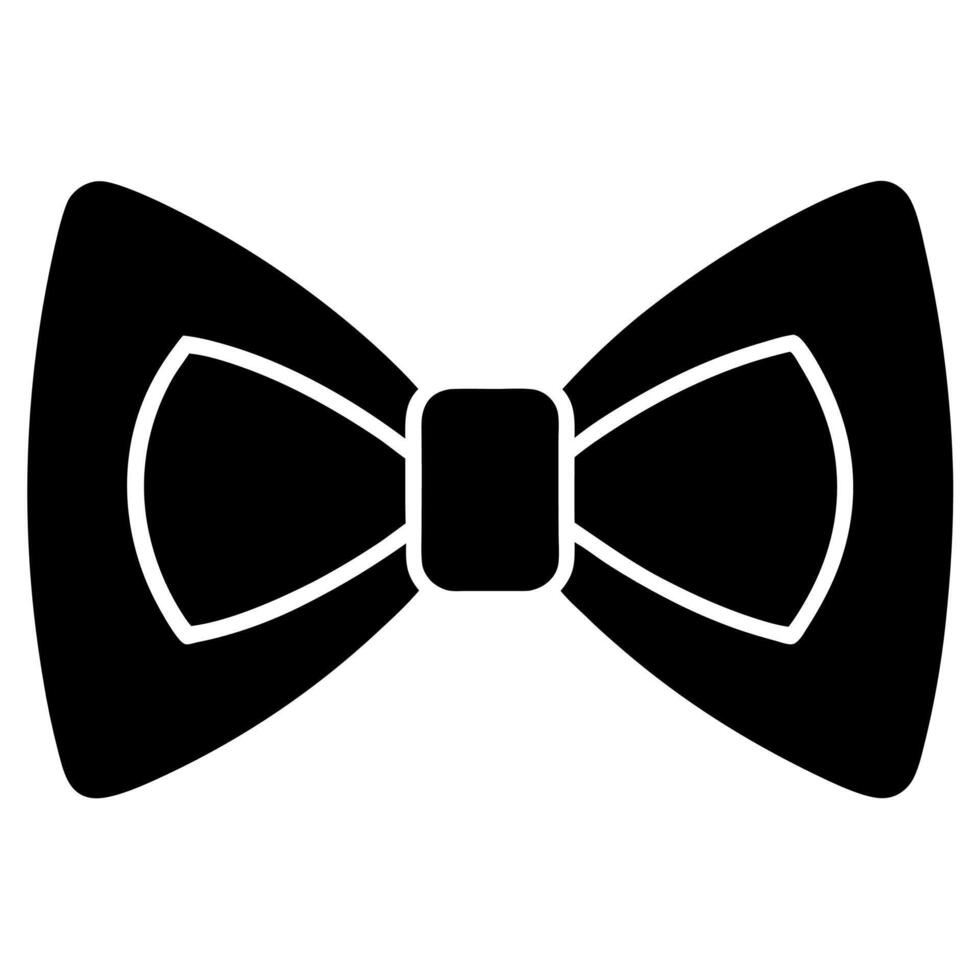 Simple Bow Silhouette Icon Design in Desaturated Style vector
