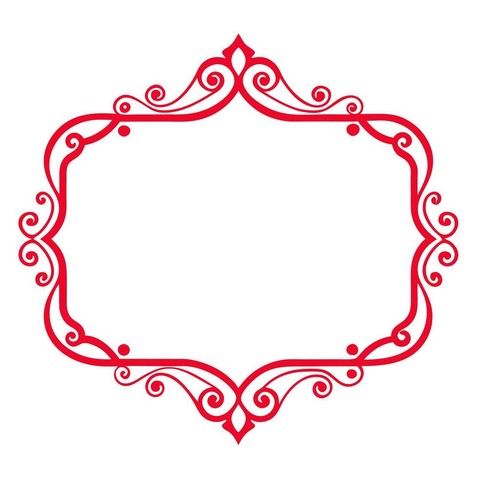 Decorative photo design for pictures in a stylish way vector