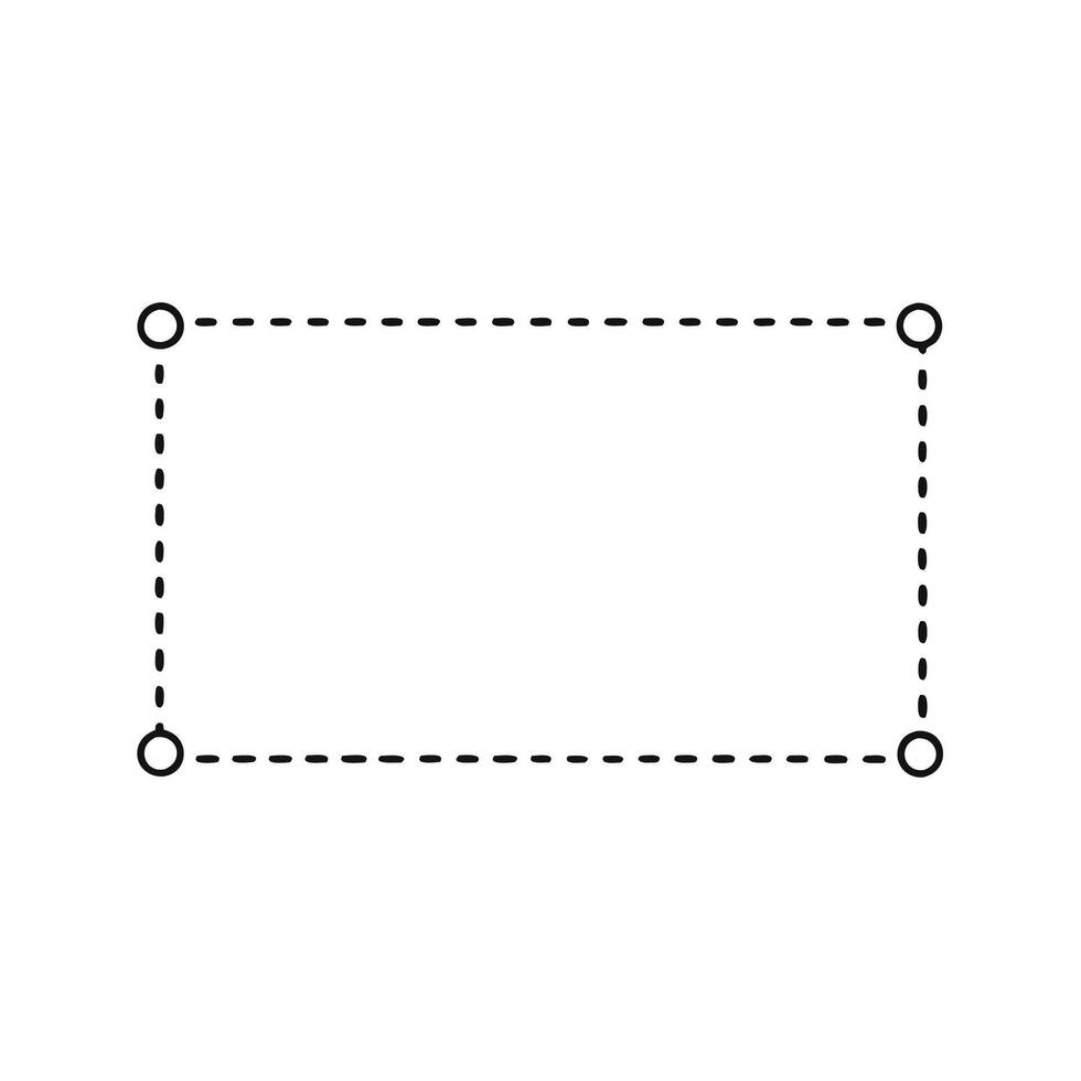 Vintage photo frame drawing ideal for art and photography display projects vector