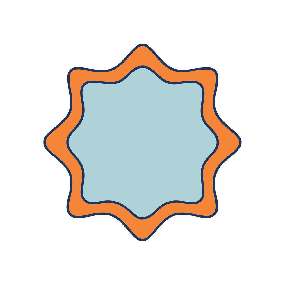 Modern and simple frame illustration for digital project vector