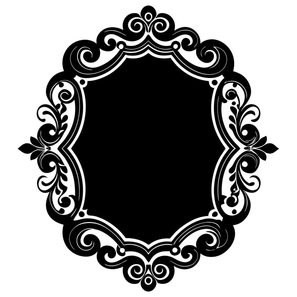 Decorative photo frame design for showcasing pictures in a stylish way vector