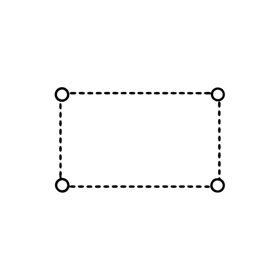 Vintage photo frame drawing ideal for art photography display project vector