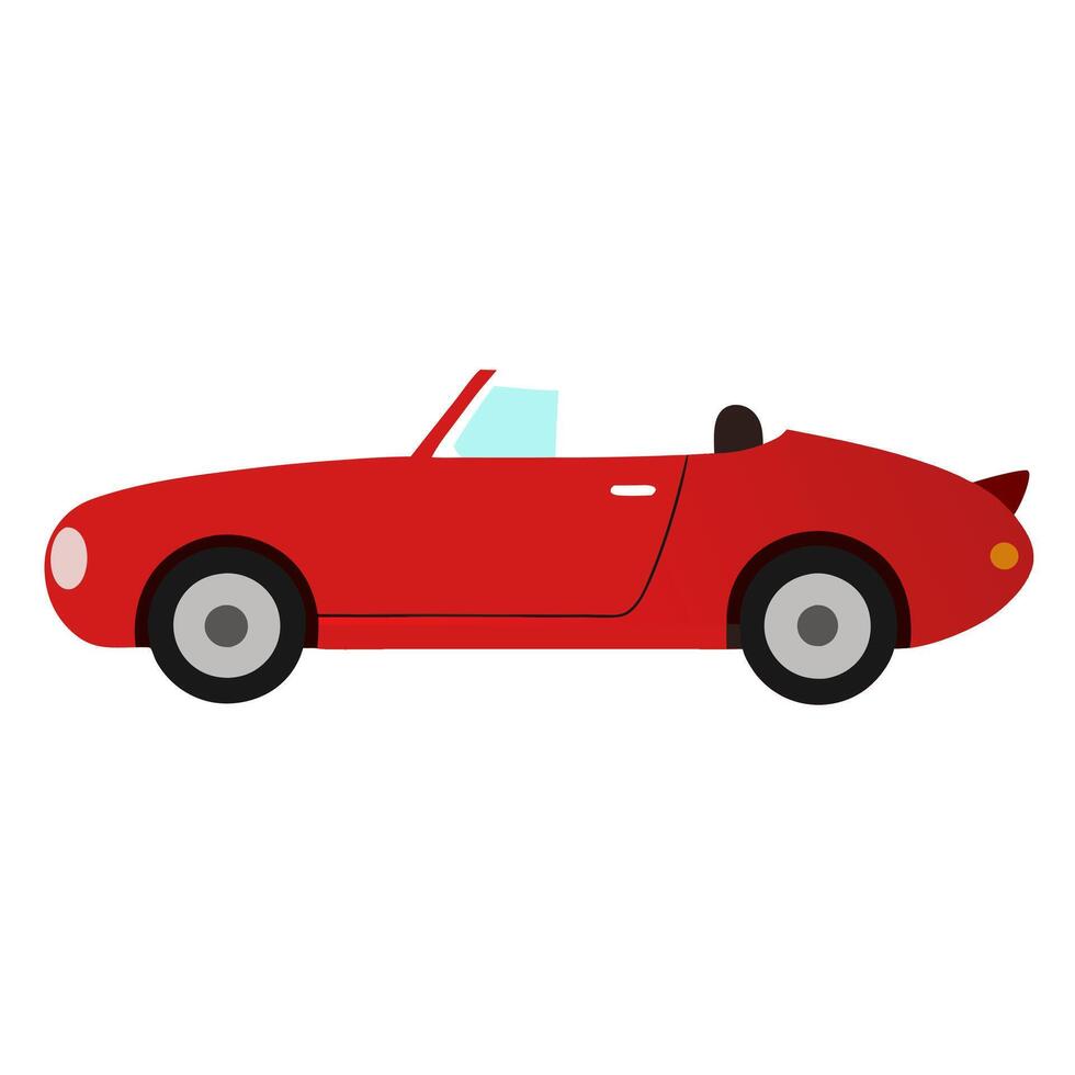 Clean illustration of a car icon with simple, modern design vector