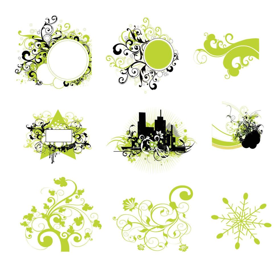 New Collection of decorative elements for design.r illustration vector