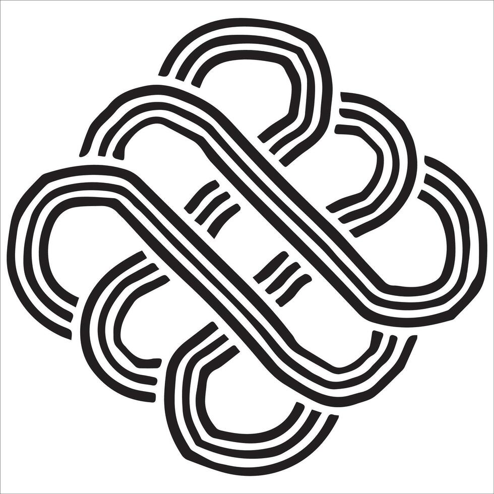 Timeless Bond Silhouette of the Eternal Knot vector