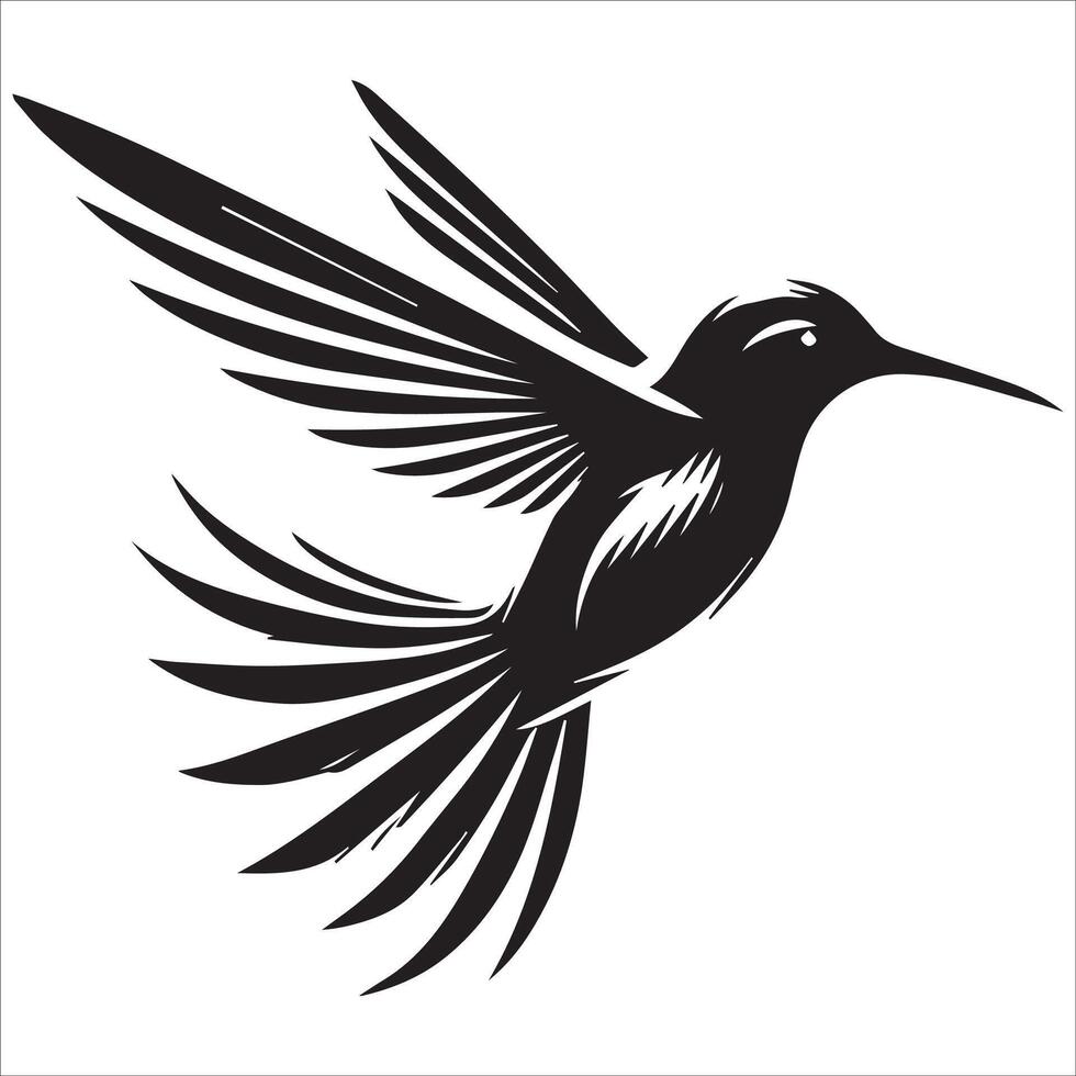 Wings of Freedom Hummingbird in Flight vector