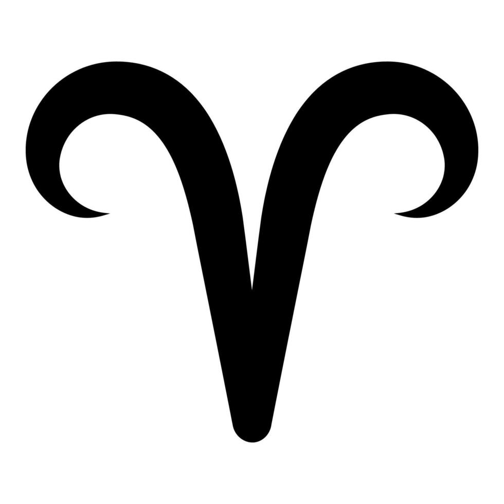 Aries Zodiac Symbol, Aries zodiac horoscope astrology sign vector