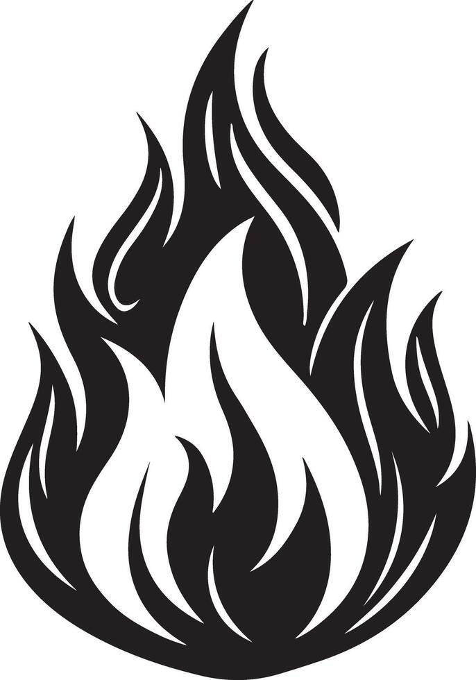 Unique Fire Silhouette for Download vector