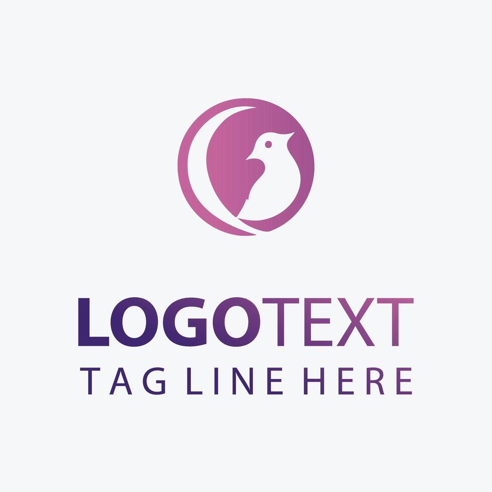 Lovebird Magic love bird logo vector
