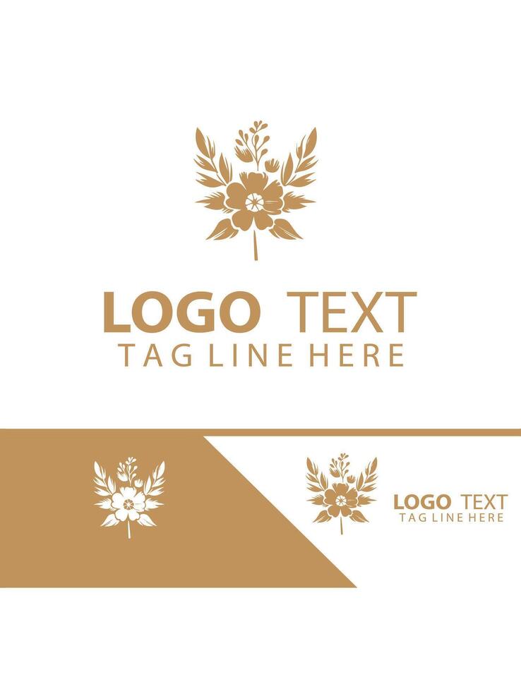 Petal Paradise floral gift logo vector