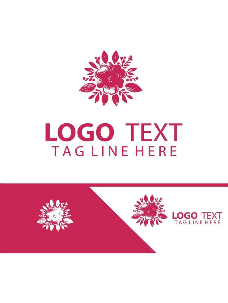 Blossom Vine floral gift logo vector