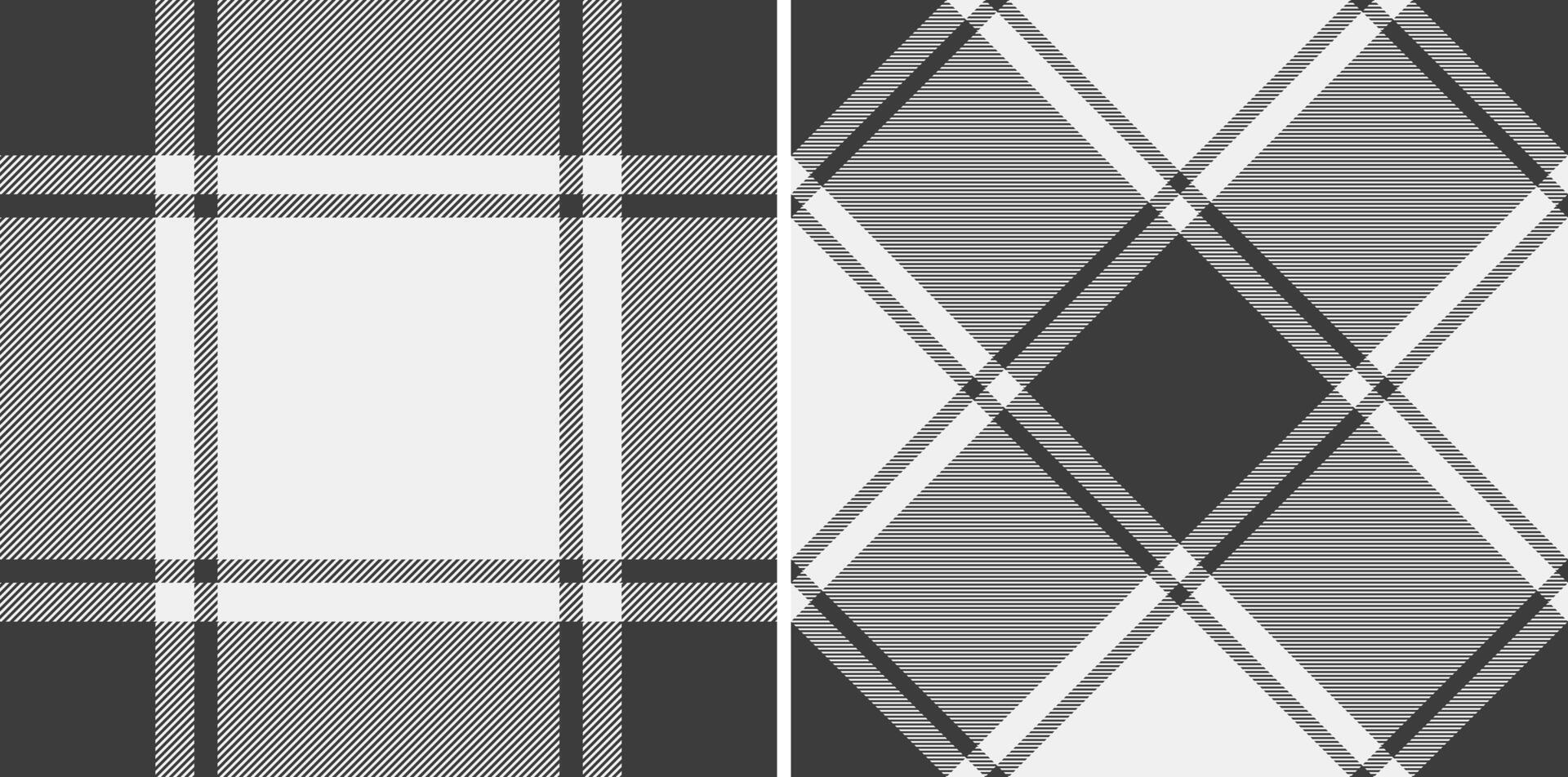 Check background tartan of seamless texture with a fabric plaid textile pattern. Set in monochrome colors. Luxurious velvet fashion trends. vector