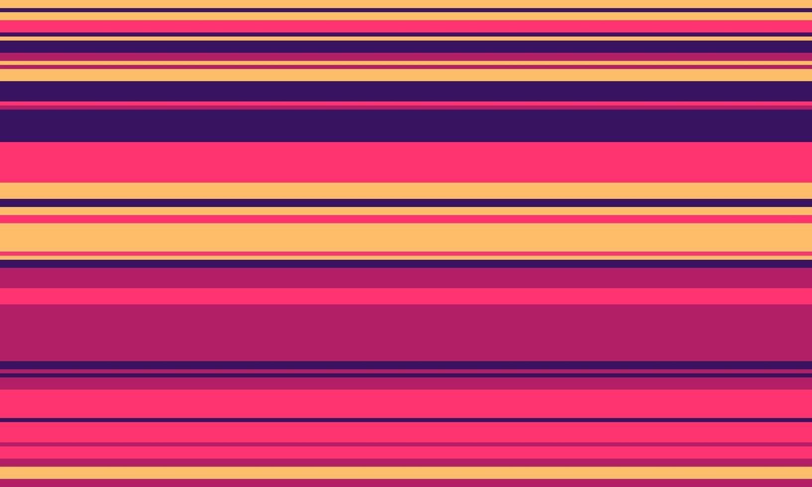 Vibrant horizontal stripes in pink, purple, and gold create a dynamic, modern background. Ideal for website banners, social media posts, or textile designs. vector