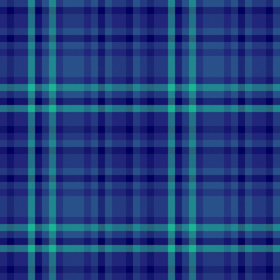 Stylish herringbone plaid pattern in shades of teal and navy blue. Perfect for textile designs, website backgrounds, or fashion illustrations. Offers a sophisticated and modern aesthetic. vector