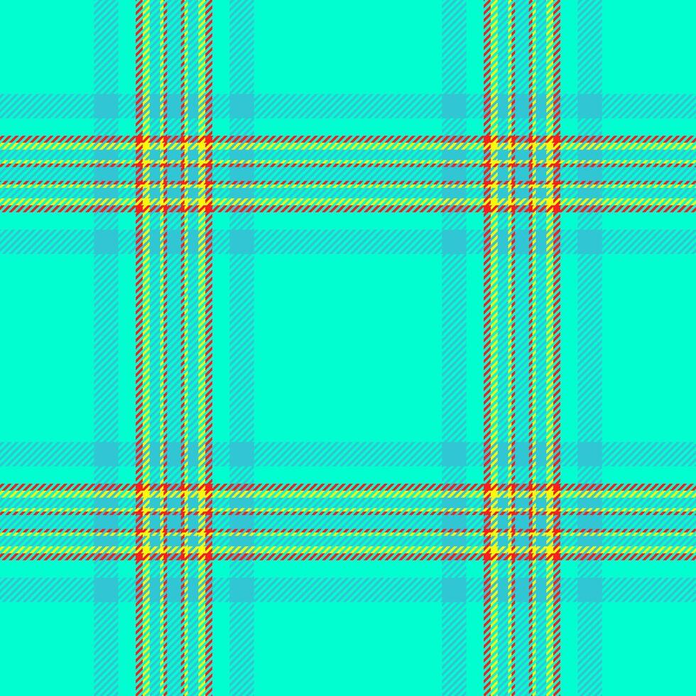 Ethnicity plaid tartan check, website texture seamless textile. American pattern fabric background in bright and cyan colors. vector