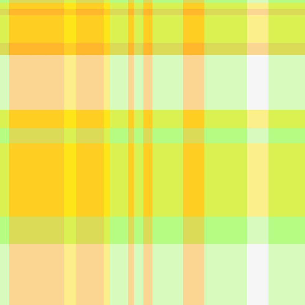 Flannel texture textile , checked plaid tartan fabric. Choice check seamless pattern background in yellow and lime colors. vector