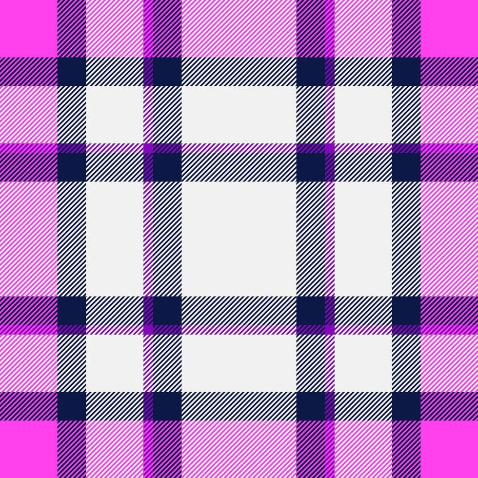 Vibrant pink and navy plaid pattern. Striped design ideal for textiles, fashion, websites, and branding. Modern and stylish, this repeating texture offers endless creative possibilities. vector