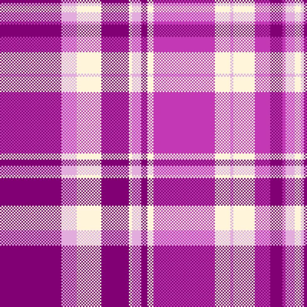 Stylish purple and cream plaid pattern. Perfect for textile design, fashion, website backgrounds, and scrapbooking. vector