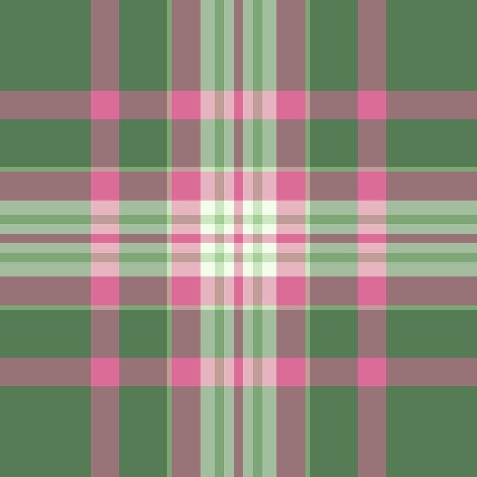 Tie check plaid pattern, hippie fabric tartan texture. Overlayed textile background seamless in pastel and light colors. vector