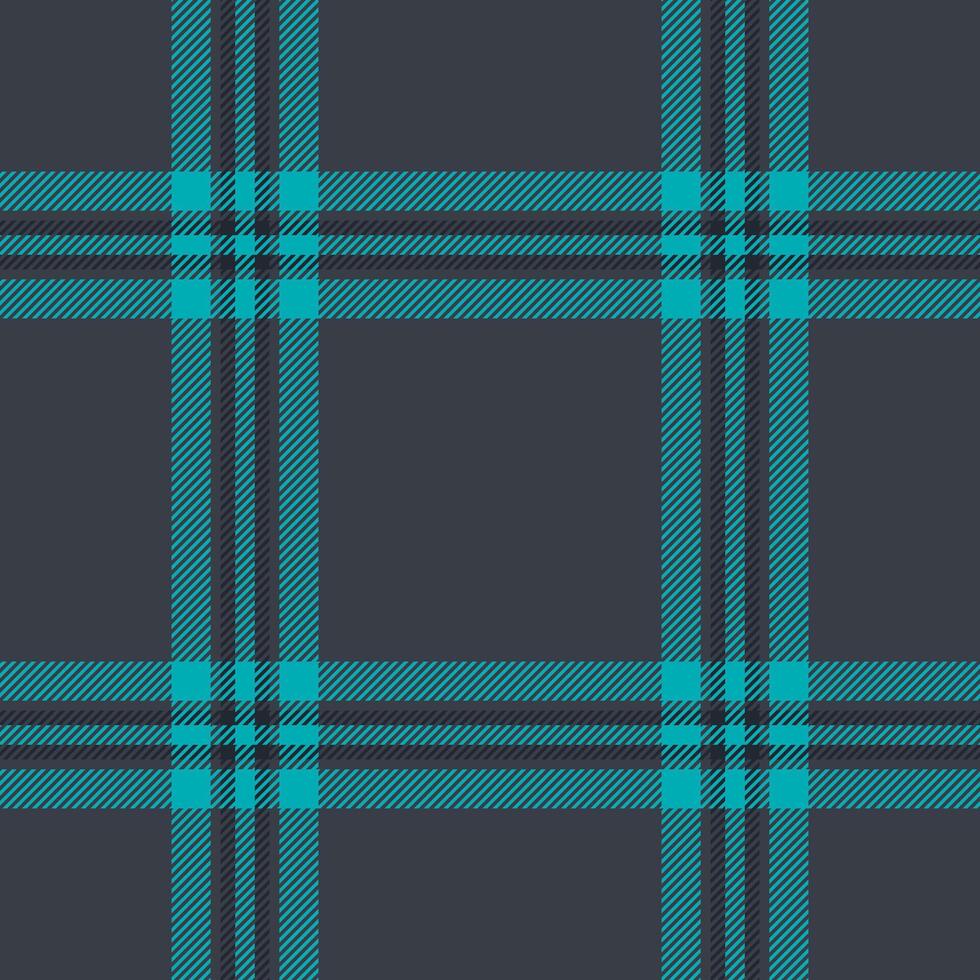 Stylish teal and dark gray plaid pattern. Perfect for textile designs, website backgrounds, or fashion projects. Clean, modern, and versatile graphic. vector