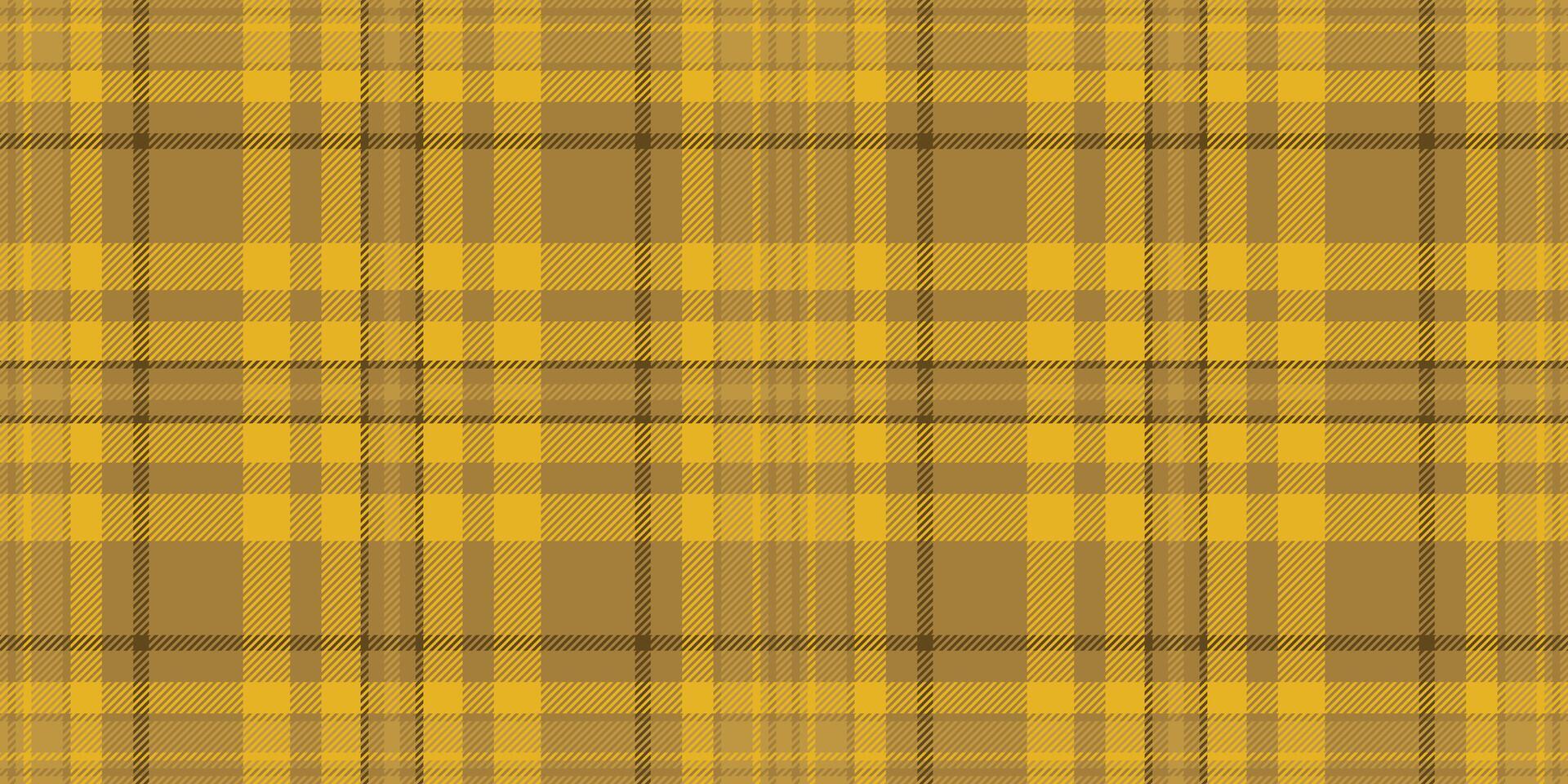 Self textile fabric plaid, packing pattern check seamless. Industry texture background tartan in amber color. vector