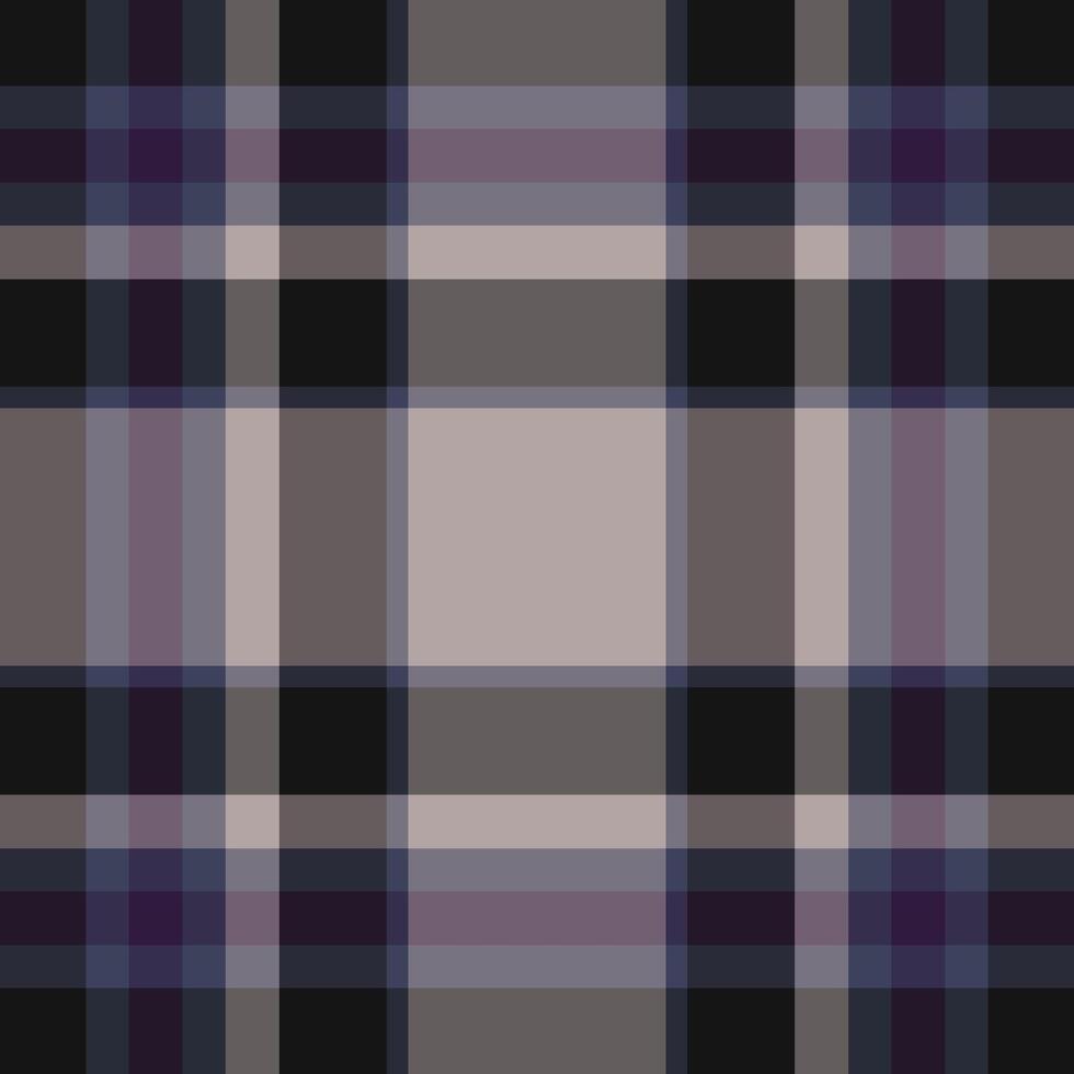 Seventies background textile texture, professional plaid fabric . Preppy pattern seamless check tartan in pastel and dark colors. vector