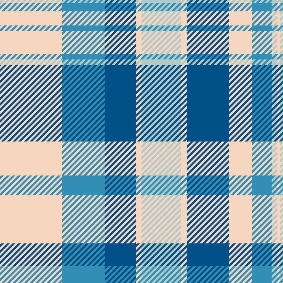 Glamor fabric plaid background, continuity seamless pattern check. Event textile tartan texture in cyan and light colors. vector