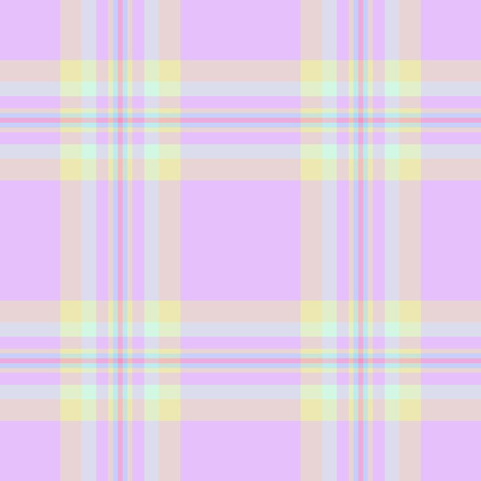 Tablecloth plaid pattern tartan, track textile fabric background. Tattersall check texture seamless in light and white colors. vector