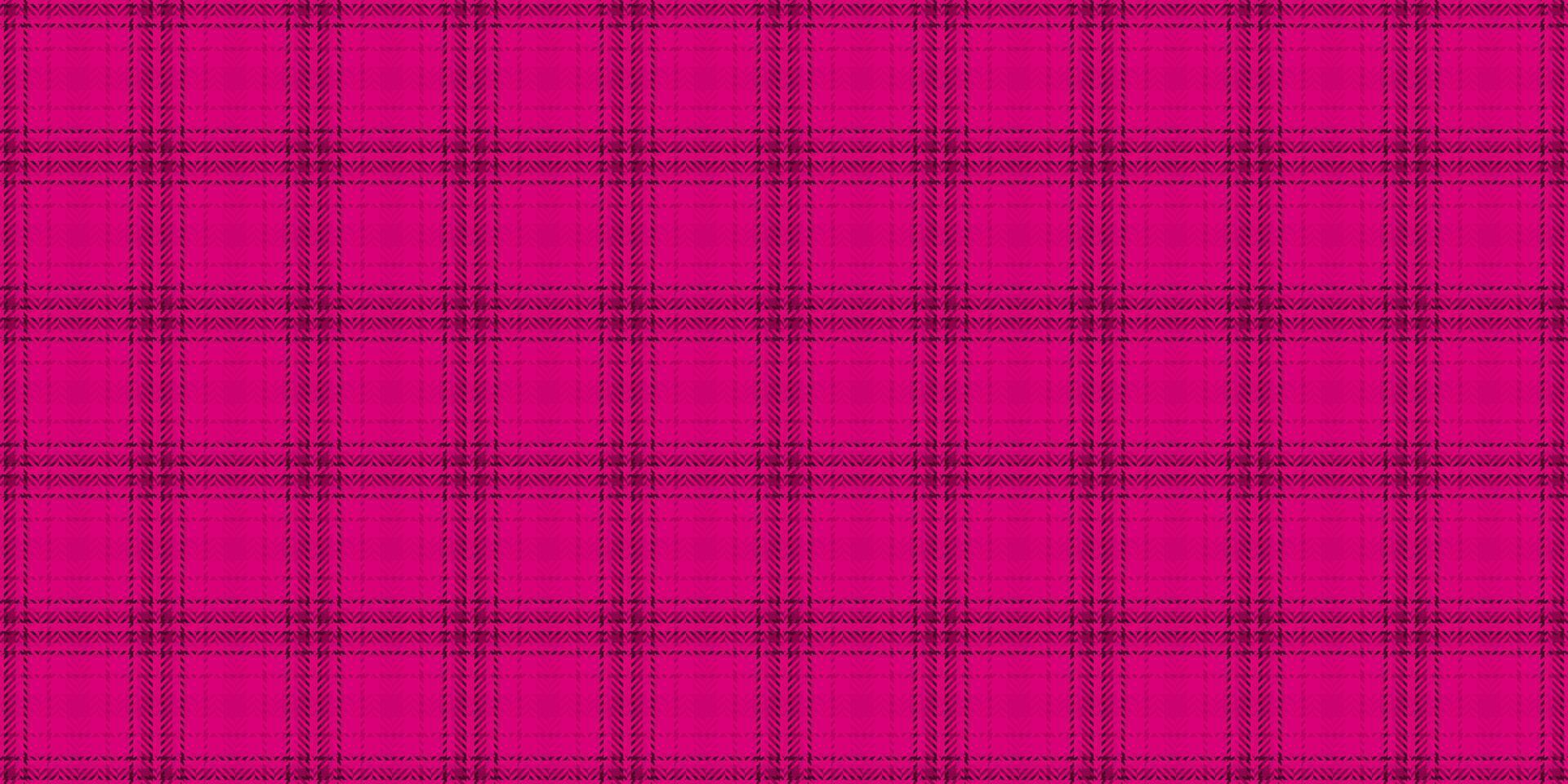 Underwear pattern plaid , dog tooth texture textile background. Pixel check fabric seamless tartan in pink color. vector