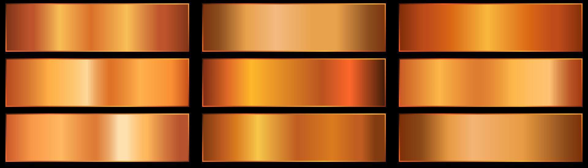Orange gradients for Halloween banners, insects, posters background. orange metallic gradient. vector