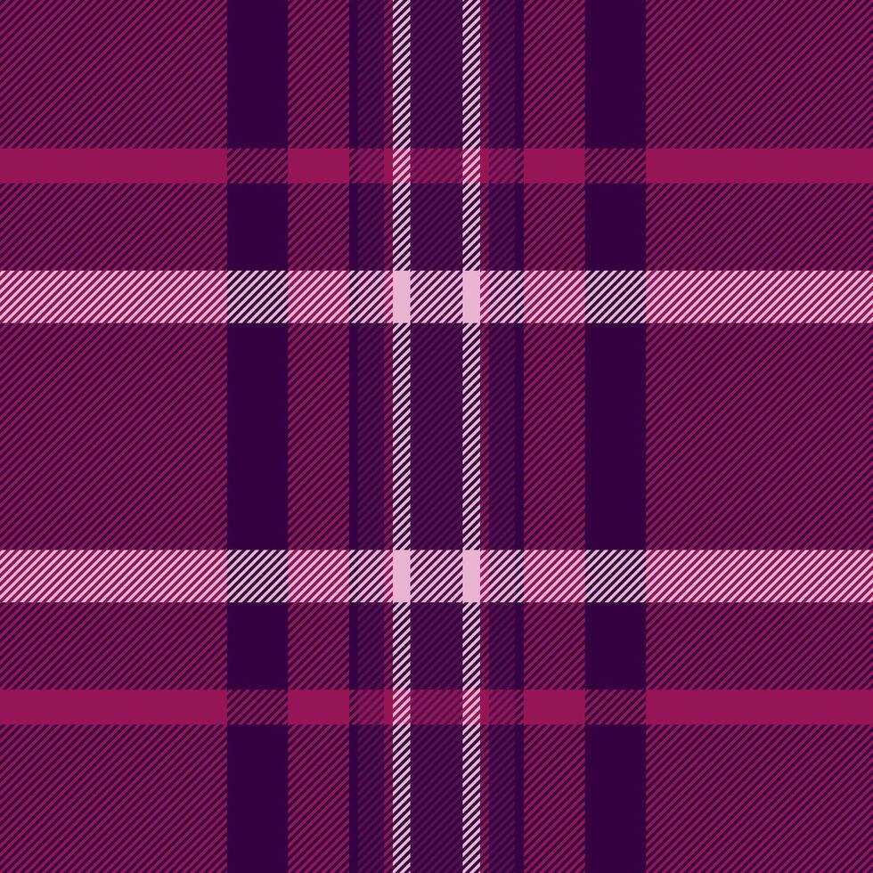 Elegant purple and pink plaid pattern. Perfect for textile design, fashion, website backgrounds, and stationery. Subtle diagonal stripes add texture and visual interest. vector