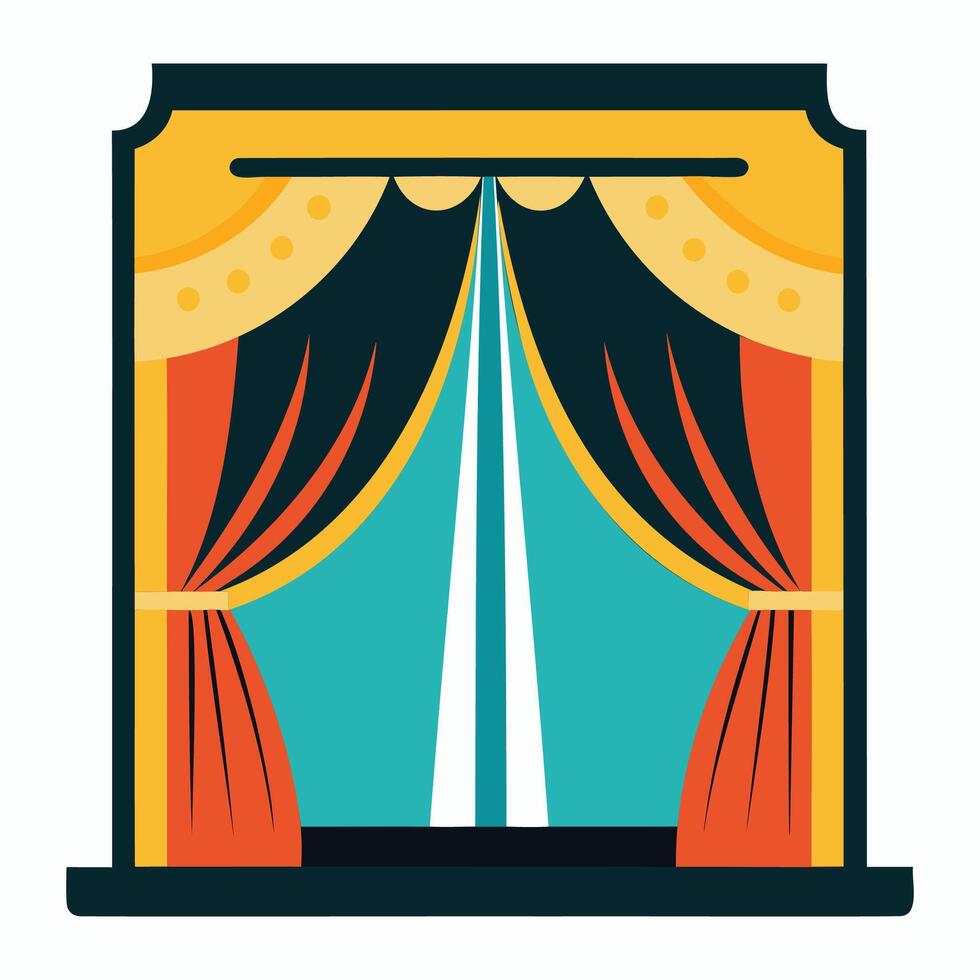 detailed curtains designs for professional projects vector