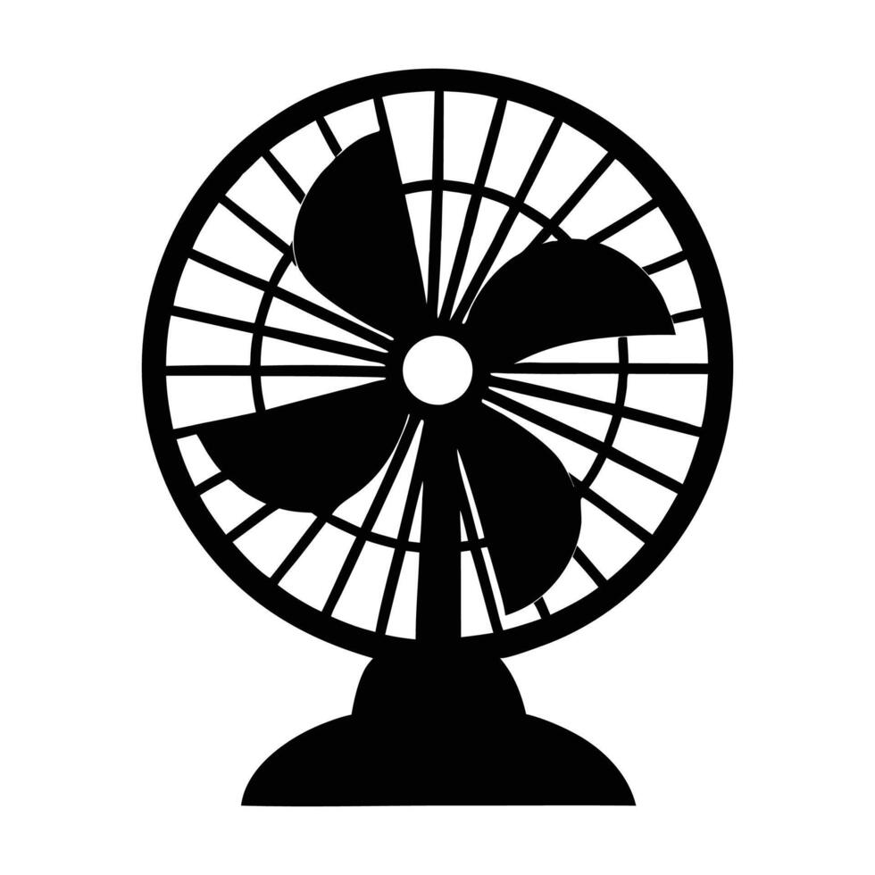 flat fan silhouette design for graphic design vector