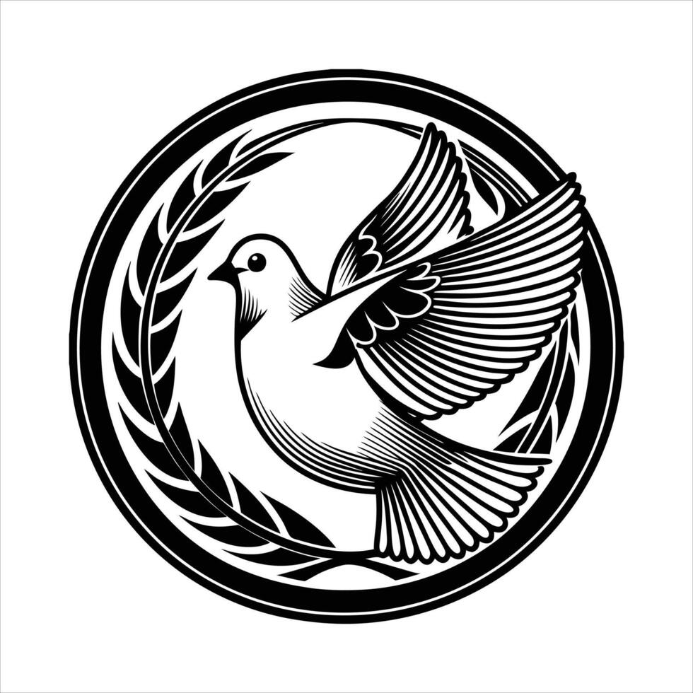 White dove Silhouette Vectors
